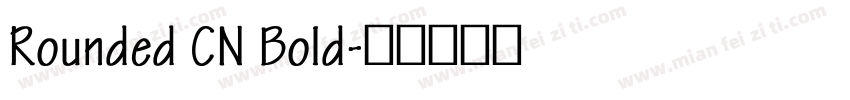 Rounded CN Bold字体转换